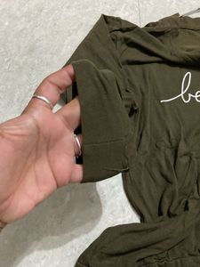 Olive Green T-shirt For Women