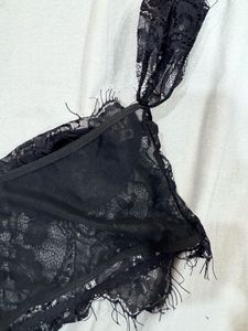 Black lace top