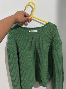 Green Knit Sweater