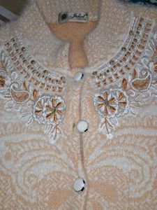 Embroidered Sleeveless Vest