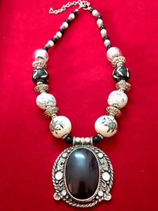 Vintage Real Stone Pandora Necklace