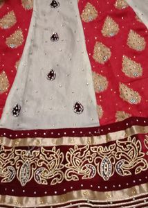 Bridal Lehenga Maroon And Silver Colour