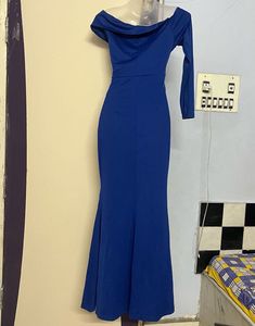 Pintrest Elegant Blue Maxi Dress