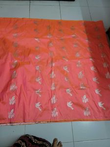 Soft Silk With Silver Buti