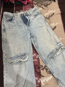 Ripped Light Wash Jeans