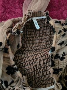 aesthetic cute brown crop top