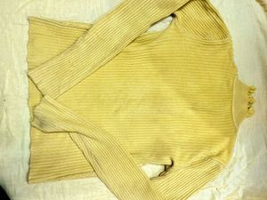 Elegant Ruffled Neck Knit Top