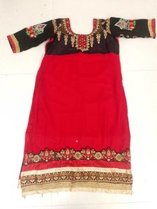 Xl Size Heavy Embroidery Georgette Kurta