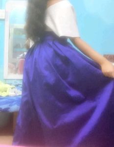 DARK BLUE PARTY WEAR SKIRT💎