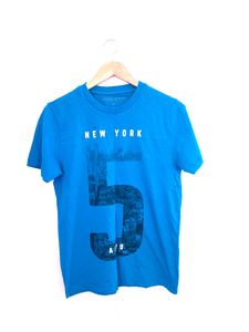 Aeropostale Blue Printed Tshirt