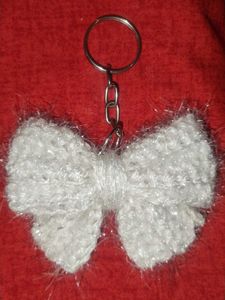 handmade combo of 2 crochet  bow keychain