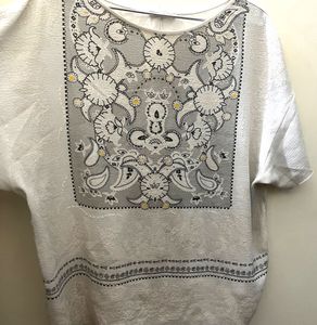 24 Hrs Sale 🔥Zara White Embroided Top