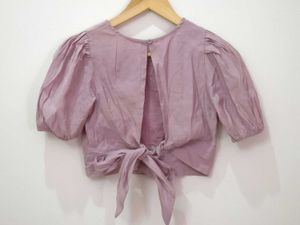 Embroidered Lavender Blouse