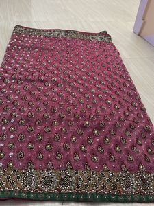 Heavy Work Tissue Saree With Border