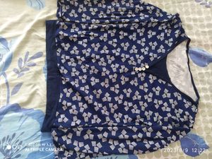 Full Sleeves Blue Colour Top Used In Summer Or Winter.