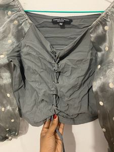 Urban Street Wear Polka Dot Top