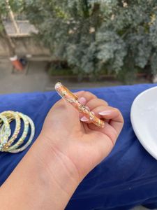 Enamel Floral Bangle single