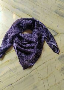 SAANCHI ENTERPRISE Grey Rayon Printed Scarf