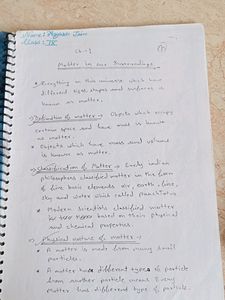 Notes Of Class 9 Science And Sst