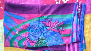 Colorful Embroidered Saree 🌷🌷