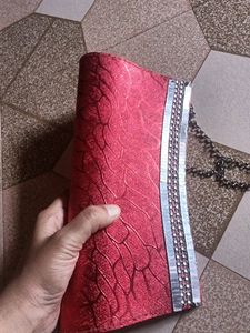 RED BEAUTIFUL CLUTCH BAG!!!