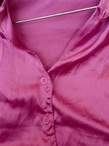 Purple Satin Style Shirt