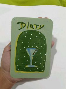 Hand-Painted &#39;Dirty&#39; Martini Painting