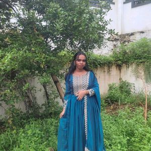 Wedding Guest Gown With Dupatta