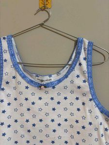 Starry White Lace Crop Tank Top