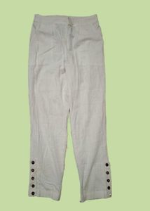 Off-white Cotton Trousers