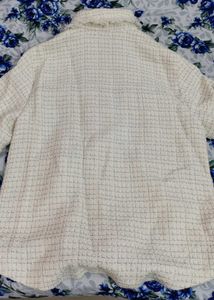 Sisley Cream Tweed Jacket
