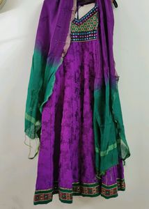 Anarkali in Regal Purple