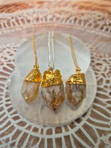 Citrine Crystal Pendants