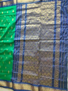 Green &amp; Blue Silk Saree