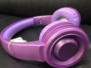 Cute Purple Bluetooth Headphones