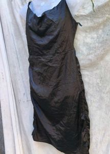10.19.9 BLACK SATIN SEXY BODYCON