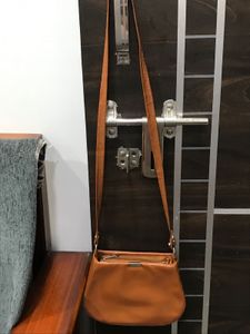 Beige Brown Sling Bag