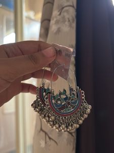 Enamel Jhumka Earrings