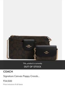 Coach Poppy Bag &amp; Card Case Set