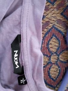 Cute Lilac Tie-Front Top