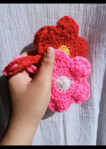 Crochet Flower Pouches