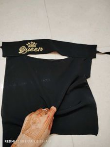 Black Front Open Abaya