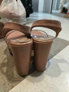 Platform Heels with Clear Straps