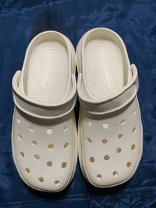 White Crocs Unisex Size 9