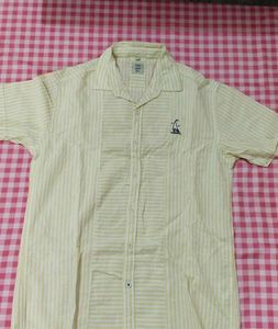 Yellow Fire and Ice Striped Shirt