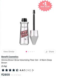 Benefit Cosmetics Gimme Brow+ Gel &#34;4 WarmDeepBrow&#34;