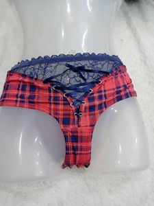 Blue Check Ribbon 30size