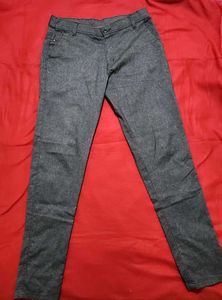 Gray Straight Leg Jeans