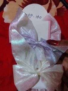 Sparkly Hair Bows - Set of 4