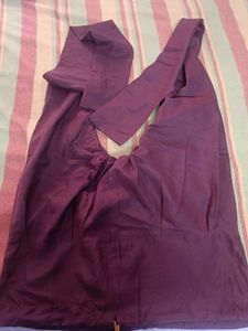 Brown Full Sleeve Dupatta Set